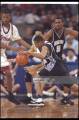23 Mar 1996:  Guard Allen Iverson of the Georgetown Hoyas moves the ball during
a game against the Massachusetts Minutemen at the Georgia Dome in Atlanta,
Georgia.  UMass won the game, 86-62. Mandatory Credit: Matthew Stockman ...
