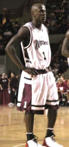 Lasme in the 12/7/03 game against Boston College Lasme in the 12/7/03 game against Boston College