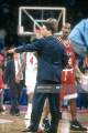 UNSPECIFIED - CIRCA 1995: Head coach John Calipari of the UMass Minutemen looks
on during an NCAA College basketball game circa 1995. Calipari coached at the...